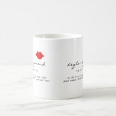 nice make-up makeup-artist red lips white  coffee mug (Center)
