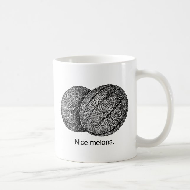 NICE MELONS -.png Coffee Mug (Right)