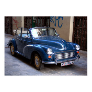 Nice Morris Minor Convertible Tourer Poster