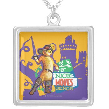 Nice Moves Senor Silver Plated Necklace by pussinboots at Zazzle