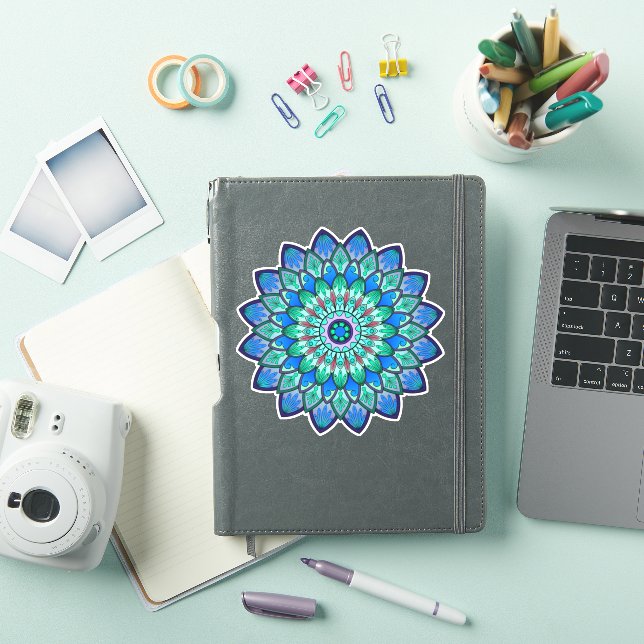 Nice mystic Blue mandala Sticker (iPad Cover)
