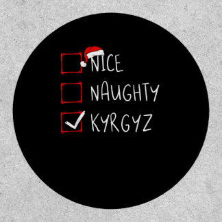 Nice Naughty Christmas Kyrgyzstan Heritage Patch