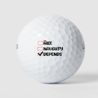 Nice Naughty Depends Santa Christmas List 