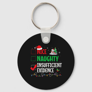 Nice Naughty Funny For Women Men Teen Christmas Keychain