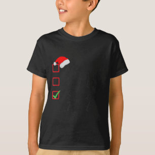 Nice Naughty I Swear I Tried Christmas List Family T-Shirt