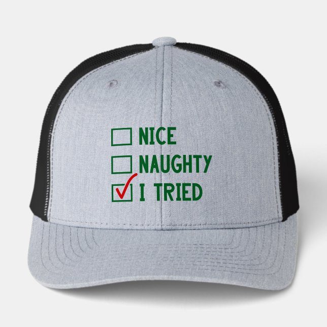 Nice Naughty I Tried Christmas   (Front)