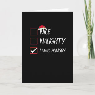 Nice Naughty I Was Hangry Qatari Christmas Heritag Card