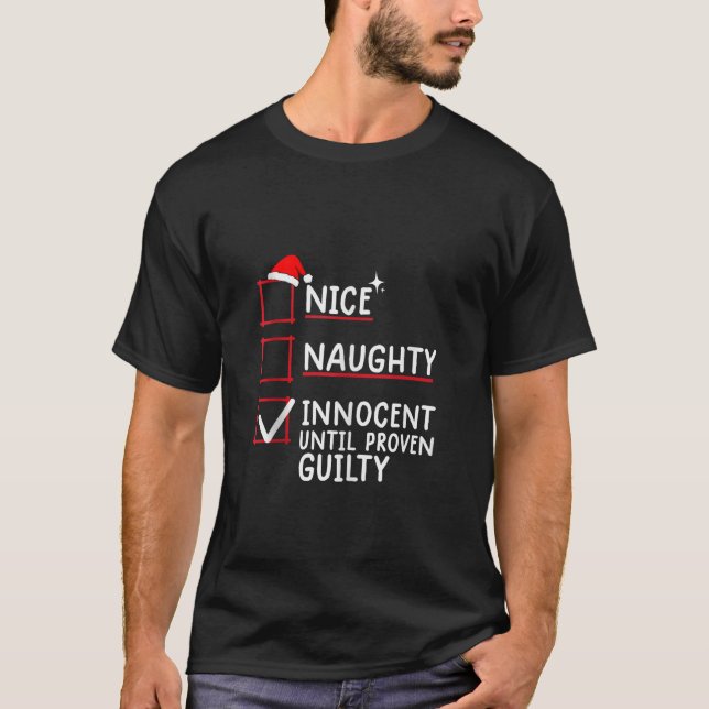 Nice Naughty Innocent Christmas Tank Top (Front)