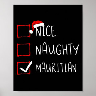 Nice Naughty Mauritians Christmas Mauritius Herita Poster