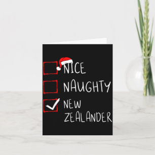 Nice Naughty New Zealander Christmas New Zealand H Card