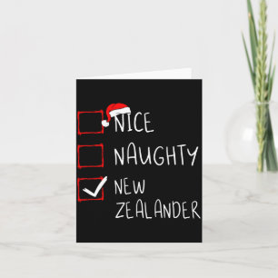 Nice Naughty New Zealander Christmas New Zealand H Card