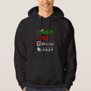 Nice Naughty Nurse  Labor & Derivery Nurse Santa H Hoodie