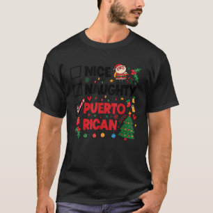 Nice Naughty Puerto Rican Puerto Rico Women Christ T-Shirt