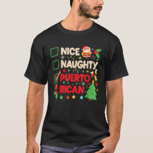 Nice Naughty Puerto Rican Puerto Rico Women Christ T-Shirt