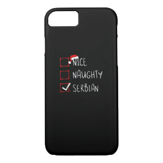 Nice Naughty Serbian Christmas Heritage iPhone 8/7 Case