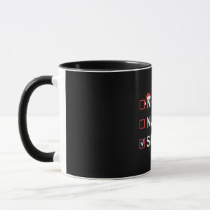 Nice Naughty Skibidi Funny Christmas Gen Alpha  Mug