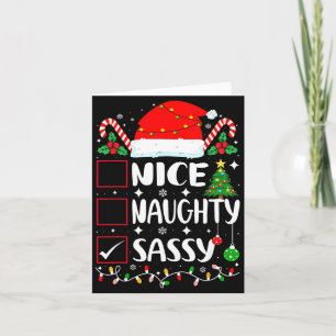 Nice Naughty Sy Christmas List Card