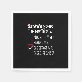 Nice Naughty The Was There Promise Christmas Napkins