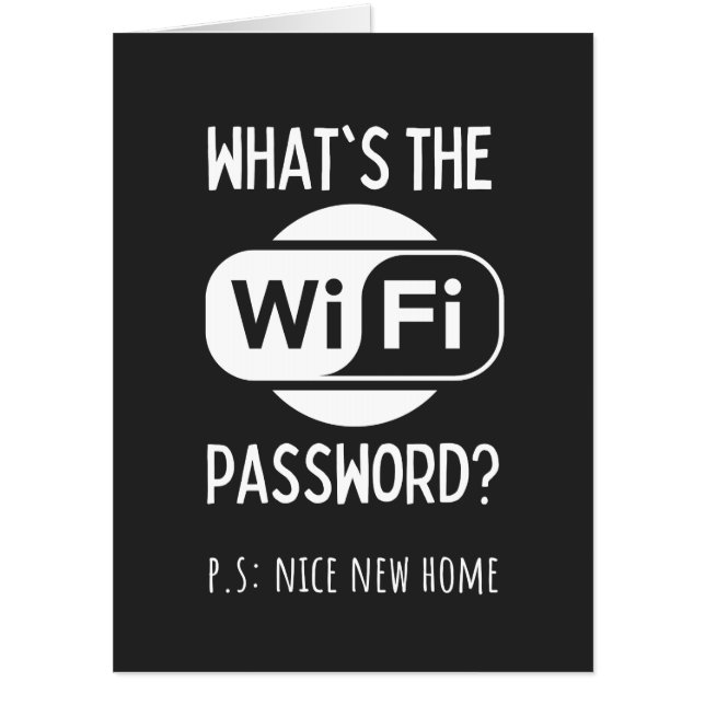 nice new home card (Front)