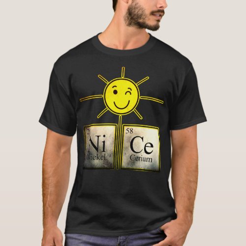 Nice NI Ce Periodic Table of Sunshine T_Shirt