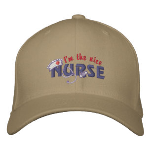 Nice Nurse Embroidered Baseball Hat