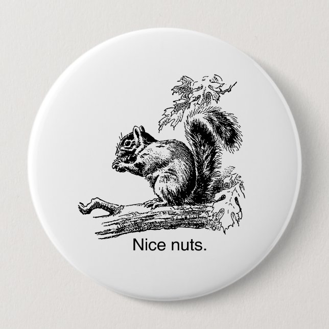 NICE NUTS -.png Pinback Button (Front)