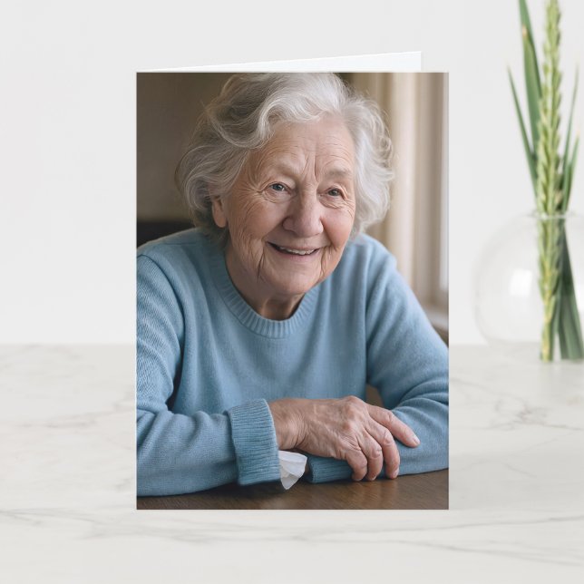 Nice Old Lady For Getting Old Birthday Card (Front)