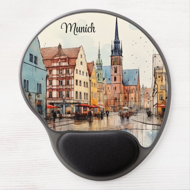 Nice painted Munich Gel Mouse Pad (Front)