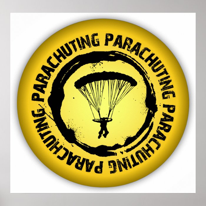 Nice Parachuting Seal Print