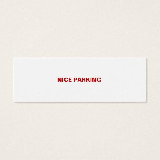 NICE PARKING (Front)