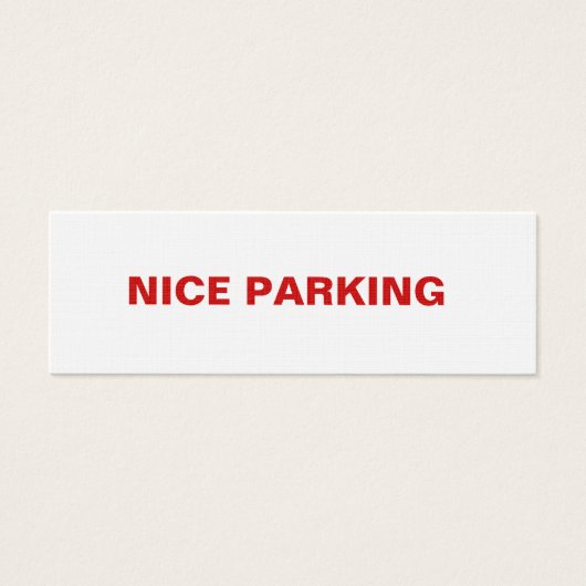 NICE PARKING (Front)