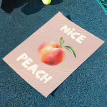 Nice Peach | Bathroom Print | Trendy Wall Art