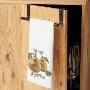 "Nice Pear!" Kitchen Pun  Towel