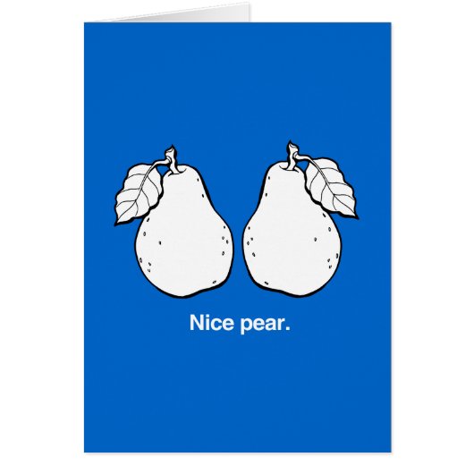 NICE PEAR - WHITE -.png Cards (Front)
