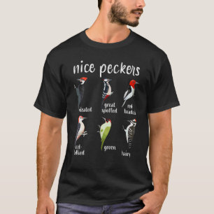 Nice Peckers Birds Birdwatching Ornithology 2 T-Shirt