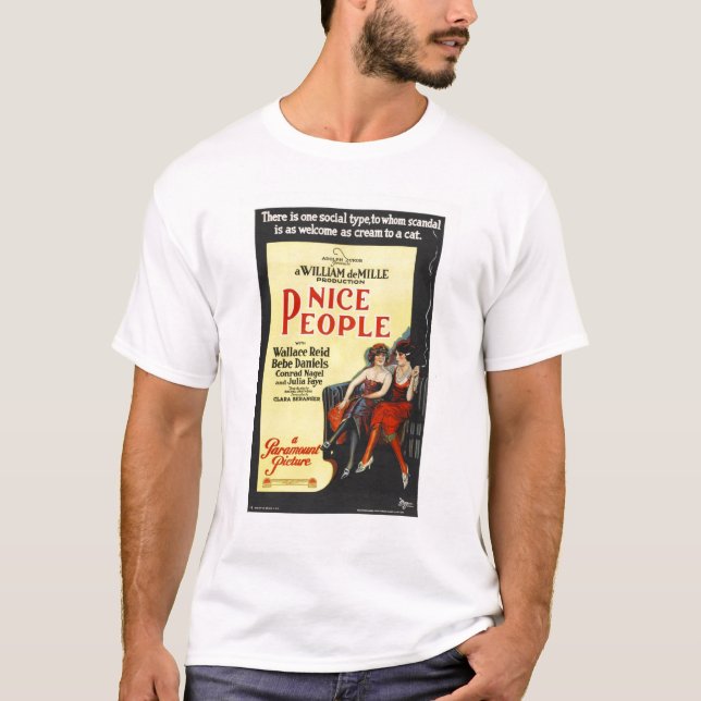 Nice People 1922 Silent Movie Poster T-Shirt (Front)