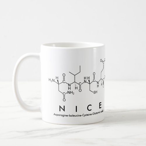 Nice peptide word mug
