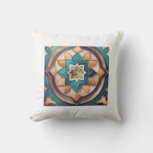 Nice pillow with  arabic symmetric design  