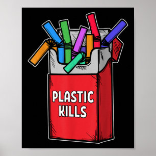 Nice Plastic Saying Environmental Protection Natur Poster