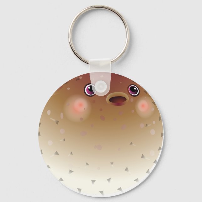 Nice puffer fish keychain (Front)