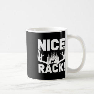 Nice Rack Antlers Deer Funny Hunting Hunter Humor  Coffee Mug