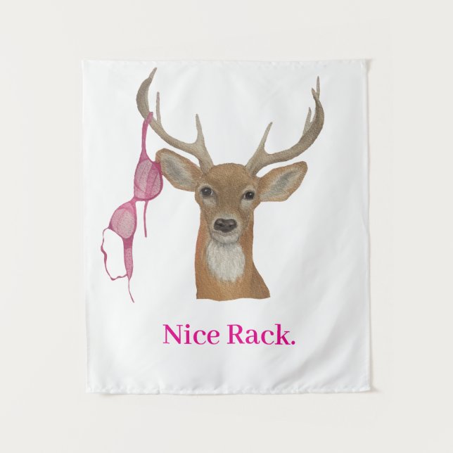 Nice Rack banner Tapestry (Front)