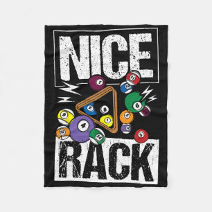 Nice Rack Billiards  Fleece Blanket