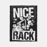 Nice Rack Billiards Pool Player 1  Fleece Blanket