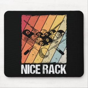 Nice Rack Billiards Pool Player Mouse Pad