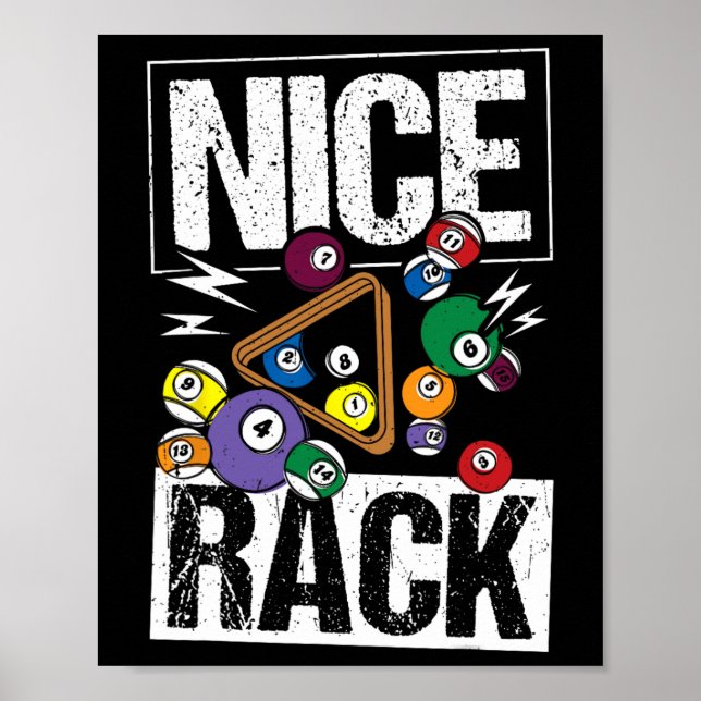 Nice Rack Billiards  Poster (Front)