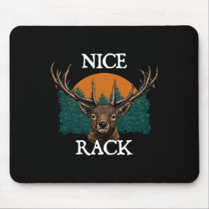 Nice Rack Deer Hunting Elk Hunter Animal Stalking Mouse Pad
