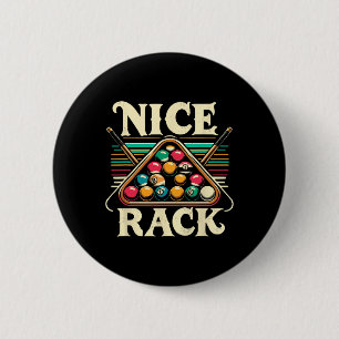 Nice Rack Pool Billiard Player Billiards Cue Sport Button