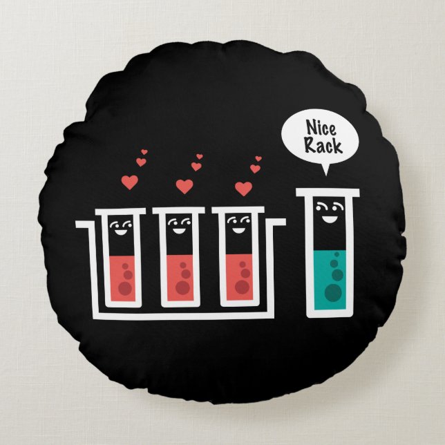 Nice Rack Round Pillow (Front)