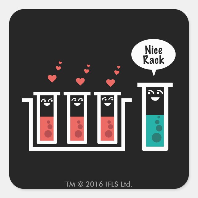 Nice Rack Square Sticker (Front)